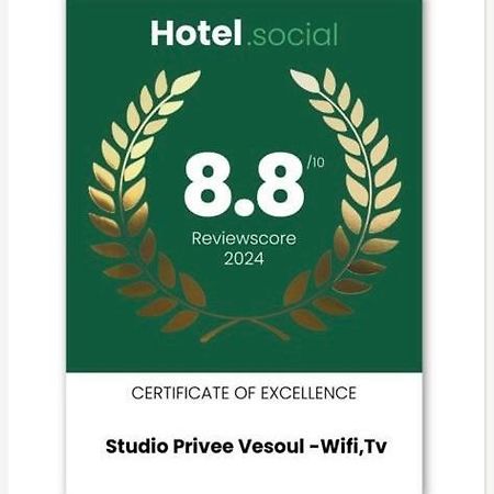 Studio Privee Vesoul -Wifi,Tv,Clim,Parking Gratuit Luaran gambar