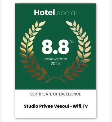Studio Privee Vesoul -Wifi,Tv,Clim,Parking Gratuit Luaran gambar